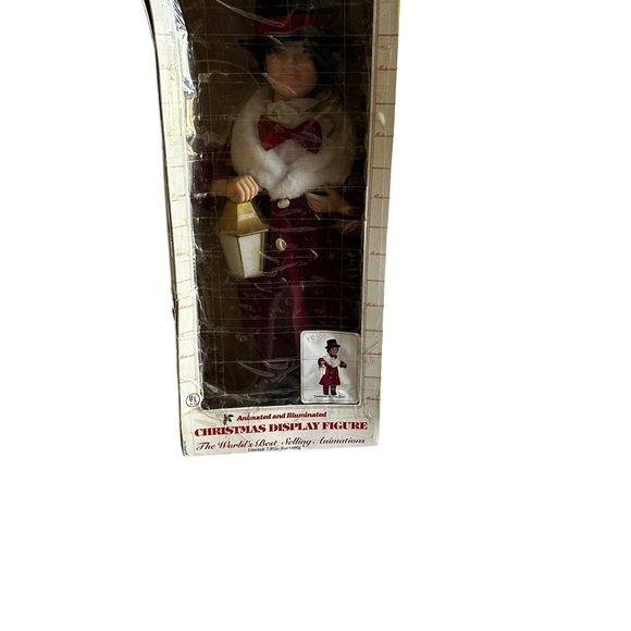 VINTAGE TELLCO CHRISTMAS ANIMATED MOTIONETTE BOY WITH LANTERN - Picture 3 of 16